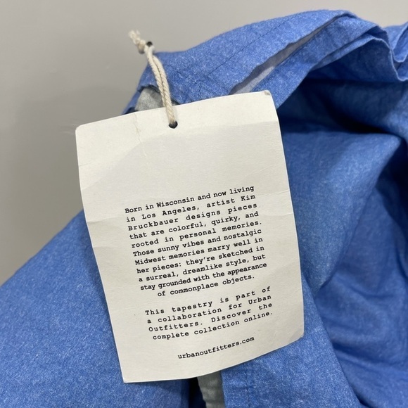 Kimsworld x Urban Outfitters Home World Map Tapestry New - Picture 3 of 8